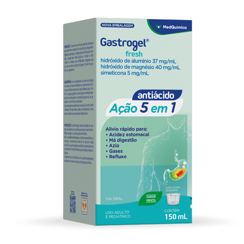 Gastrogel Antiácido 5 em 1 com 150ml
